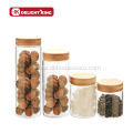 Round Airtight Hermetic Stackable Glass Storage Jar